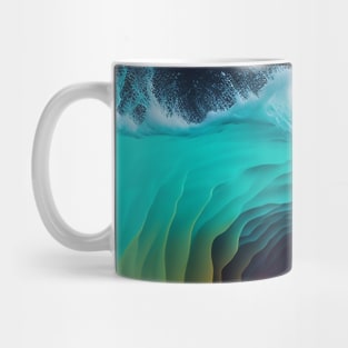 Beautiful Color mix Wave Design. Mug